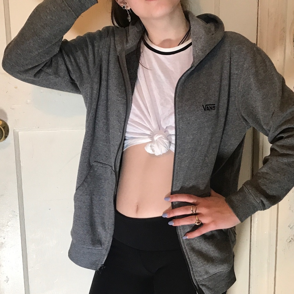 vans zip up hoodie
